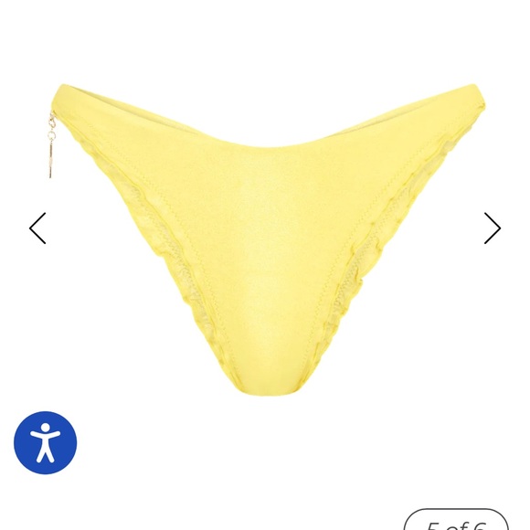 Yellow Ruffled Bikini Set - Picture 8 of 14